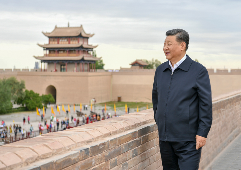 2019年8月20日，習近平總書記來到嘉峪關關城，登上城樓察看關城整體面貌，聽取河西走廊長城、關隘歷史文化情況介紹。